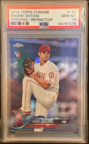 2018 Topps Chrome Shohei Ohtani #150 Refractor PSA 10