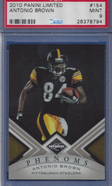 2010 Panini Limited Antonio Brown /499 #254 PSA 9  (BillsGridironGreats)