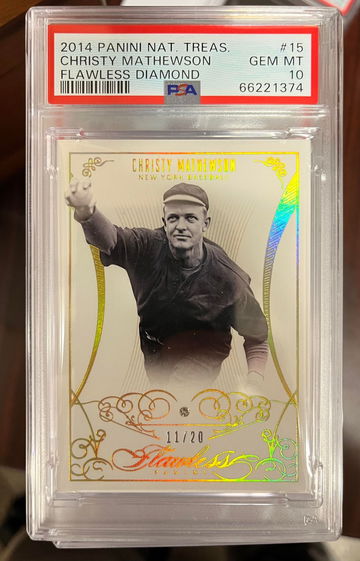 2014 Panini National Treasures Christy Mathewson Flawless Diamond PSA 10