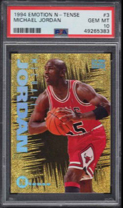 1994 Skybox Emotion N-tense Michael Jordan #3 PSA 10 (Ships from PWCC Vault)