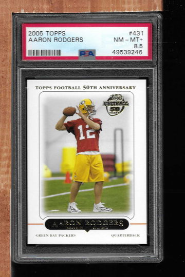 2005 TOPPS AARON RODGERS PSA 8.5
