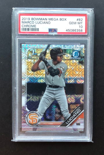 2019 Bowman Mega Box Marco Luciano PSA 10