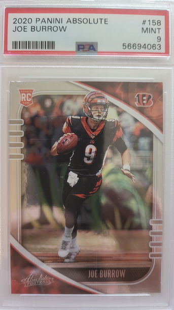 2020 Panini Absolute Joe Burrow #158 PSA 9