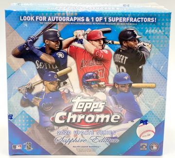 2020 MLB Topps Chrome Update Sapphire Edition Sealed Box