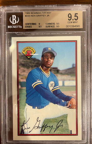 1989 Bowman Tiffany Ken Griffey Jr. BGS 9.5 Gem Mint 