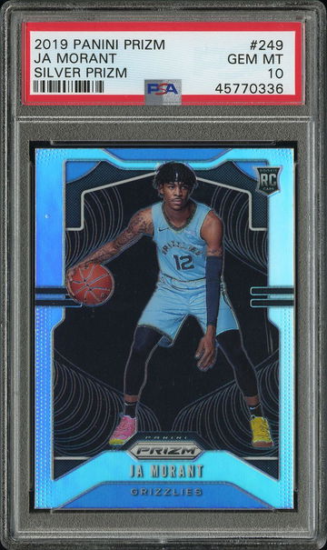 2019 Panini Prizm Ja Morant #249 SILVER PRIZM PSA 10