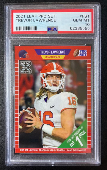 2021 Leaf Pro Set Trevor Lawrence PS#1 PSA 10 GEM MINT