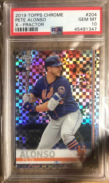 2019 Topps Chrome X-Fractor Pete Alonso 