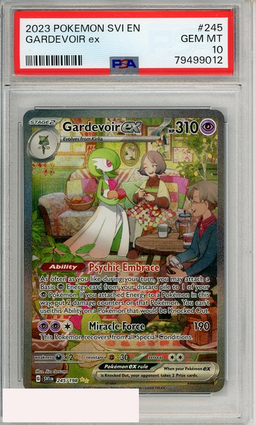 2023 POKEMON SVI EN-SCARLET VIOLET GARDEVOIR EX #245 SPL ILLUSTRATION RARE PSA 10