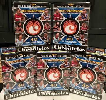 2019-20 Panini NBA Chronicles Unopened Factory Sealed Blaster Box Lot of 5