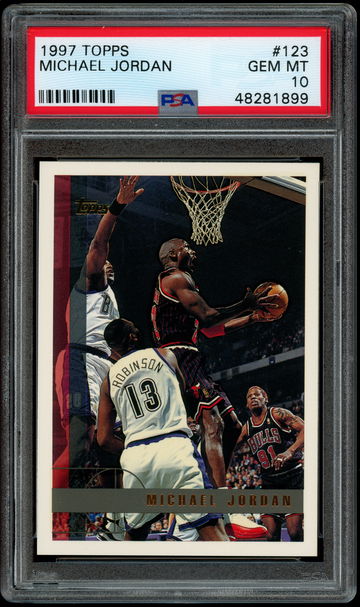 1997 Topps #123 Michael Jordan PSA 10 Gem Mint