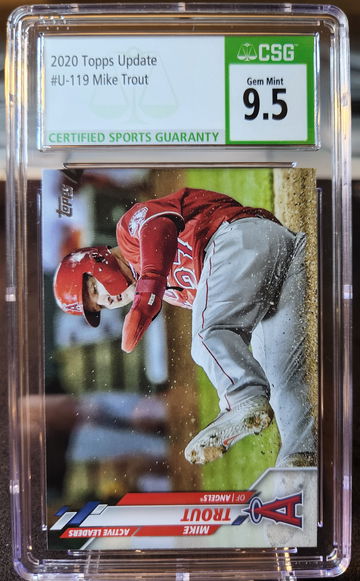 2020 Topps Update Mike Trout #U119 Gem Mint CSG 9.5 Los Angeles Angels