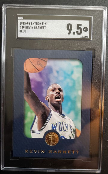 1995-96 Skybox E-XL Kevin Garnett #49 Blue SGC 9.5