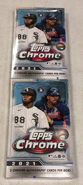 2X 2021 TOPPS CHROME BASEBALL HOBBY BOX - SUPPORT A LOCAL CARD SHOP!
