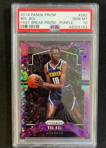 Bol Bol 2019 Panini Prizm Fast Break Purple 