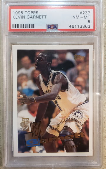 1995 Topps Kevin Garnett PSA 8