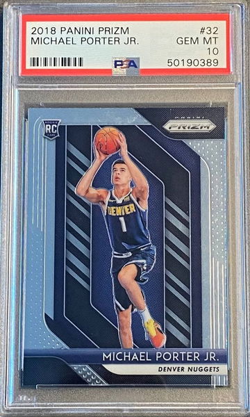 2018 Panini Prizm MICHAEL PORTER JR. ROOKIE PSA 10 GEM MINT #32