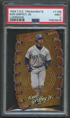 1998 TOPPS STADIUM CLUB TRIMVIRATE LUMINOUS KEN GRIFFEY JR. #T16B PSA 9