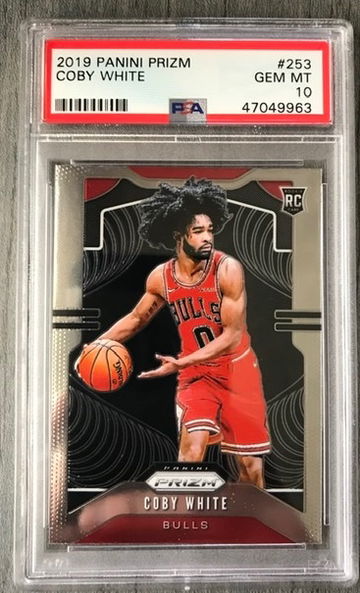 2019 coby white prizm psa 10 