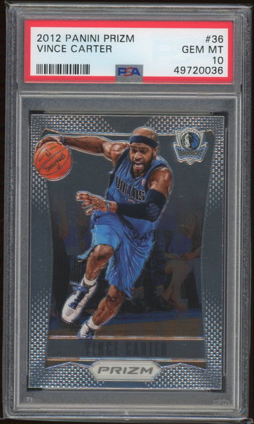 2012 Panini Prizm Vince Carter PSA 10