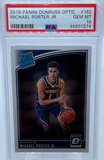 2018 Panini Donruss Michael Porter Jr #182 PSA 10 GEM MINT