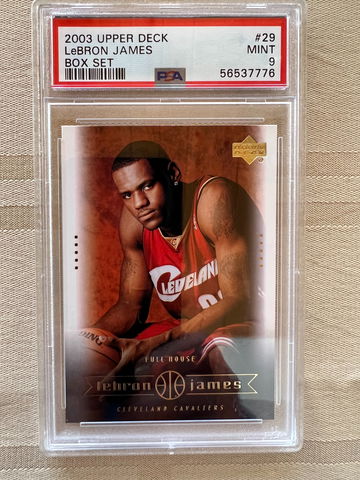 2003 LeBron James Upper Deck Box Set #29 PSA 9 Cavs Lakers