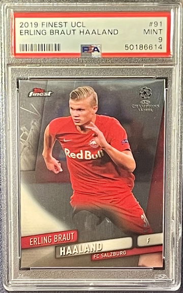 2019 Finest UCL Erling Braut Haaland PSA MINT 9