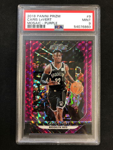 2018 Panini Prizm Mosaic - Caris LeVert - Mosaic Purple /49 PSA 9
