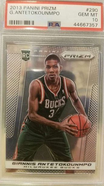 Giannis Antetokounmpo 2013 Panini Prizm #290 Rc PSA 10