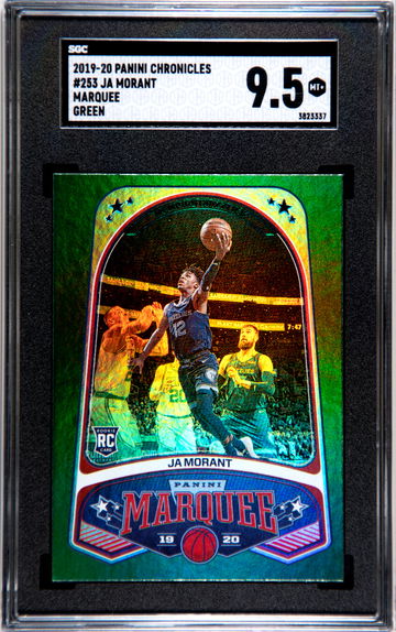 2019-20 Chonicles Marquee Green  # 253 Ja Morant RC SGC 9.5
