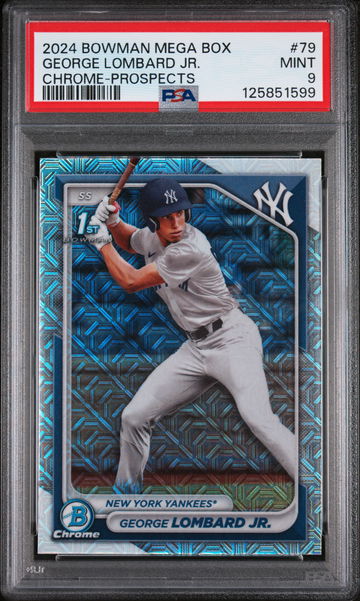 2024 Bowman Chrome Mega Box Prospect George Lombard Jr. #BCP79 PSA 9