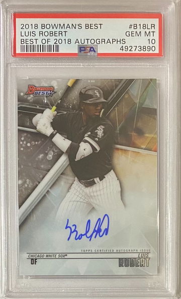 2018 Bowmans Best Luis Robert Auto Best of 2018 Autographs Rookie PSA 10