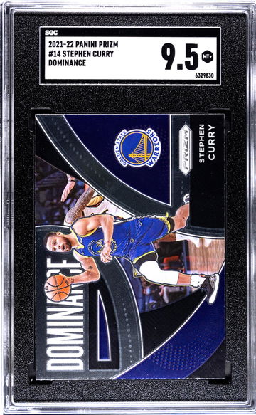 2021-22 Panini Prizm #14 Stephen Curry Dominance SGC 9.5