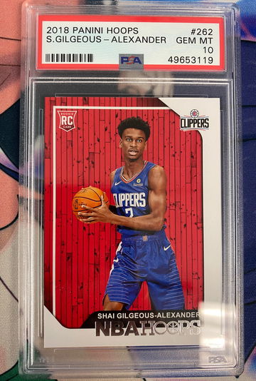Shai Gilgeous Alexander 2019 Hoops Rookie PSA 10