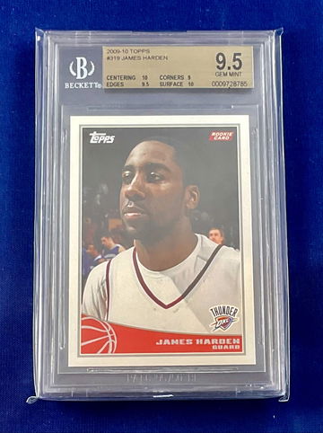 JAMES HARDEN - 2009-10 Topps Rookie #319 -- PSA 10 RC