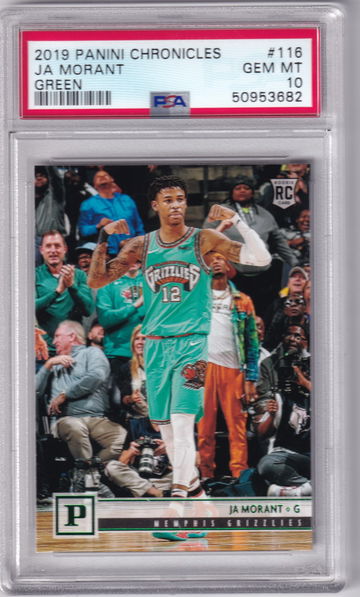 2019 Panini Chronicles Ja Morant Green #116 PSA 10
