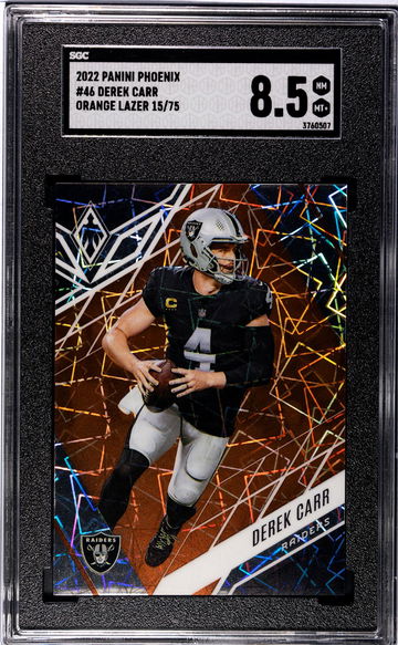 2022 Panini Phoenix #46 Derek Carr /75 SGC 8.5