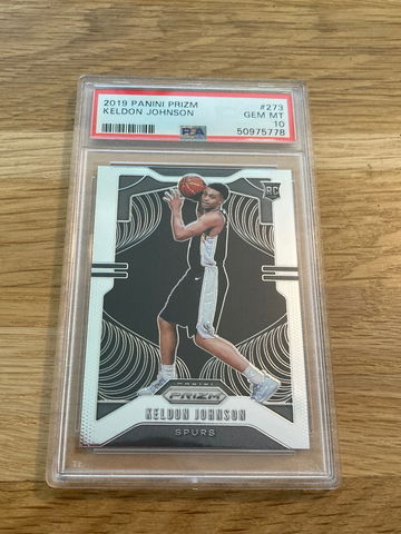 Keldon Johnson PSA 10 2019 RC Prizm