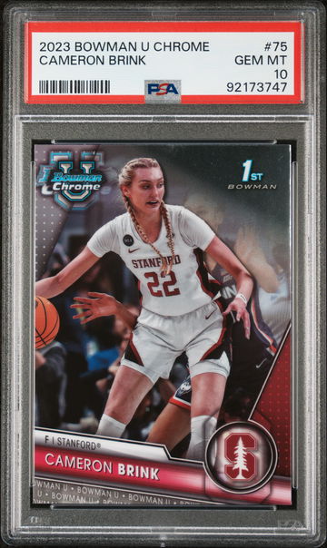 2023 Bowman University Chrome Cameron Brink #75 PSA 10