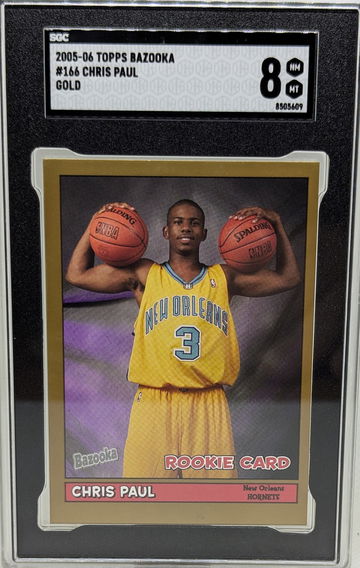 2005 Topps Bazooka Chris Paul #166 SGC 8 Gold Rookie RC