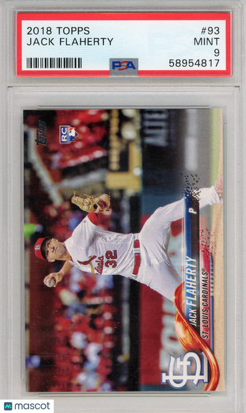 2018 Topps Jack Flaherty #93 PSA 9