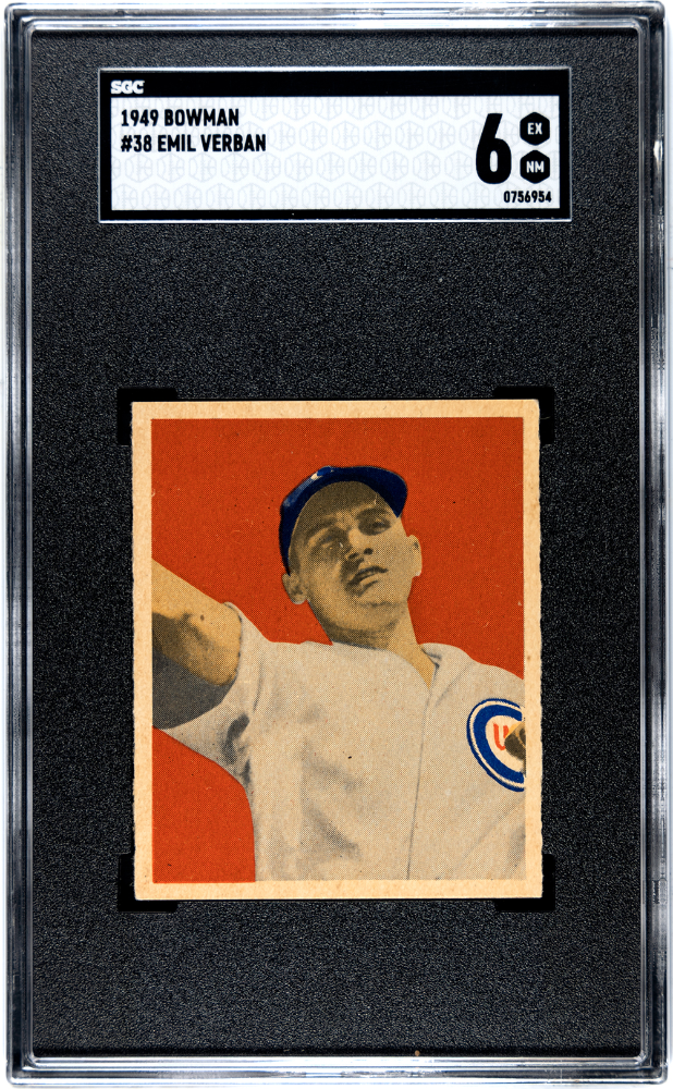 1949 Bowman #38 Emil Verban SGC 6