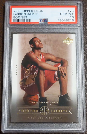 2003 Upper Deck, Lebron James Box Set, #26, Rookie, PSA 10