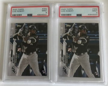 2020-21 Topps Luis Robert LOT OF 2 PSA 9 Rookie Card RC MLB White Sox Chicago Mint