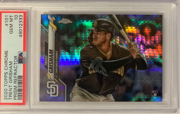 2020 Topps Chrome Trent Grisham Prism Refractor PSA 10 