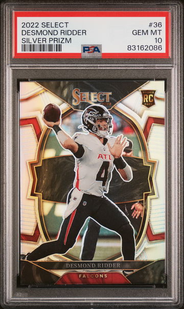 2022 Panini Select Silver Desmond Ridder #36 RC Prizm PSA 10