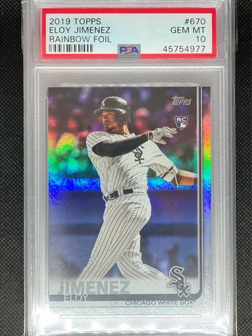 PSA 10 Eloy Jimenez 2019 Topps Rainbow Foil RC White Sox