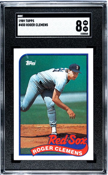 1989 Topps #450 Roger Clemens SGC 8
