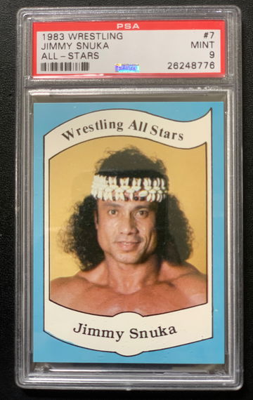 1983 Wrestling All Stars Jimmy “Superfly” Snuka PSA 9