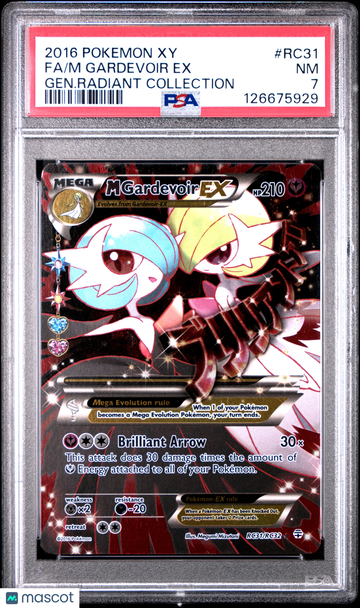 2016 Pokemon Xy Generations Radiant Collection M Gardevoir EX Fa Gen.Radiant Collection PSA 7 #RC31